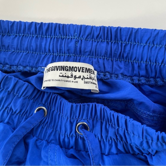 The Giving Movement Bright Blue Women's Nylon Windbreaker Pants Joggers Size XS - Picture 5 of 10